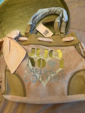 Vintage Juicy Couture Pink Darling Couture Daydreamer Bow Tote NWT